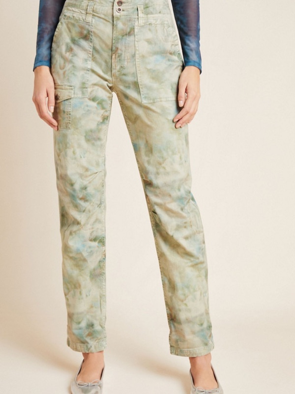 Anthropologie "The Wanderer" Tie-Dye Cargo Pants - size 27